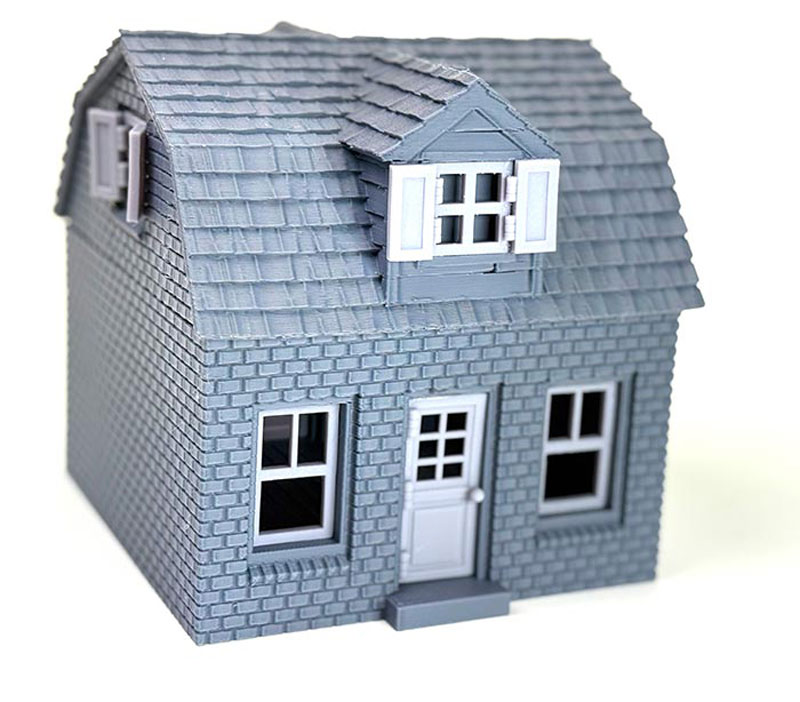 ToonKrieg ToonTown Single Story House w/Dormer Roof