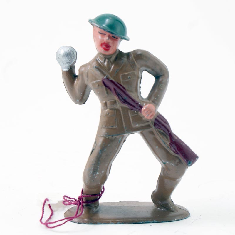 Barclay Soldier Throwing Grenade