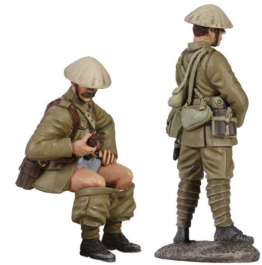 WWI British Infantry 1916 Trench Left Set #1-  When Nature Calls
