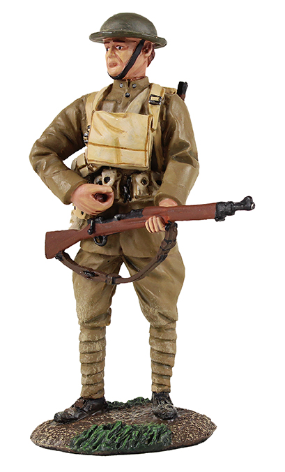 WWI US Infantry 1917-18 Standing Reaching for Cartridge