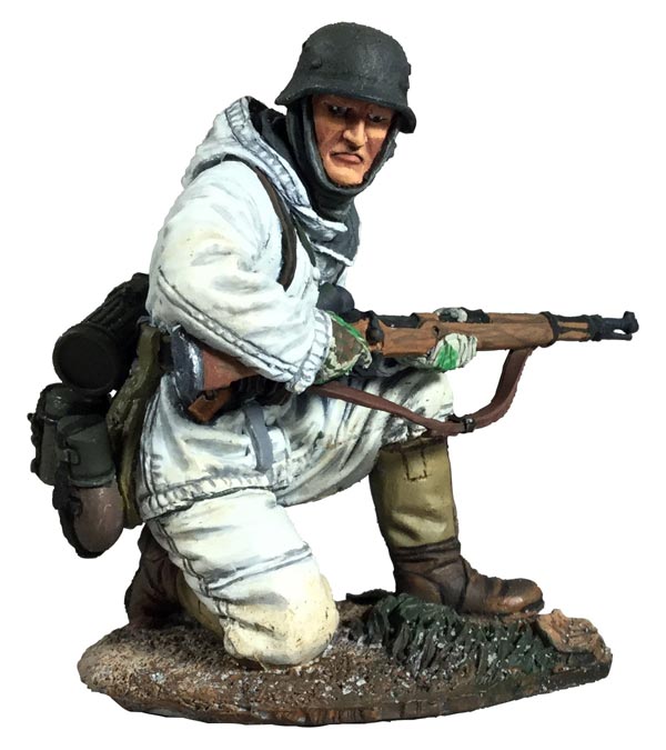 German Volksgrenadier in Parka Kneeling with K-98 No.1