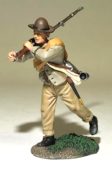 Confederate Infantry Advancing, Steadying Musket No.2