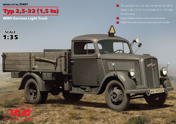 Typ 2.5-32 (1.5to) WWII German Truck