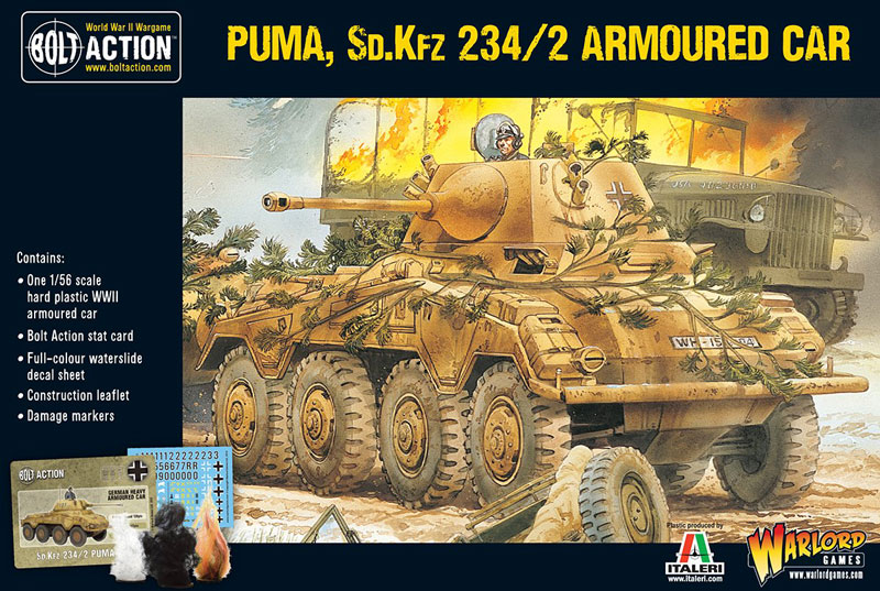 WWII German Puma Sd.Kfz 234/2 Armoured Car
