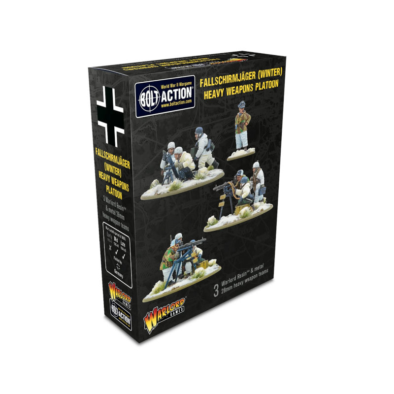 Warlord Bolt Action Fallschirmjager (Winter) Heavy Weapons Platoon