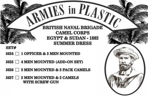 British Naval Brigade Camel Corps, 1882 Summer Dress - Set 1