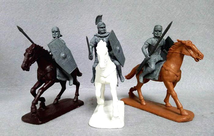 Mounted roman soldiers plastic 1/32 60mm toy soldiers. 