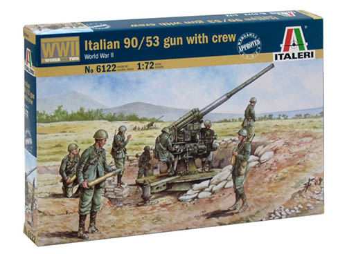 WWII Italian 90/53 Gun w/6 Crew (reissue)