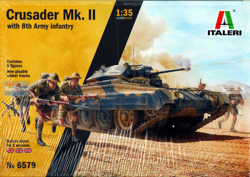 Crusader Mk II Tank with 5 8th Army Infantry