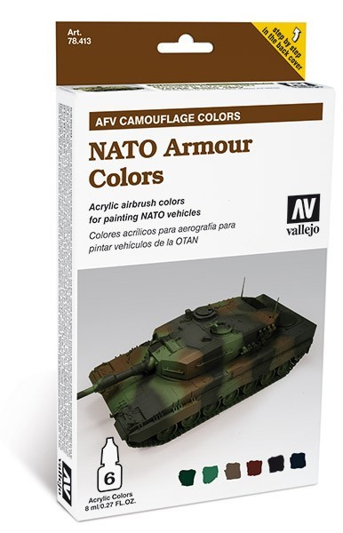Vallejo AFV Armour Painting System: NATO Armour Camouflage Colors Set