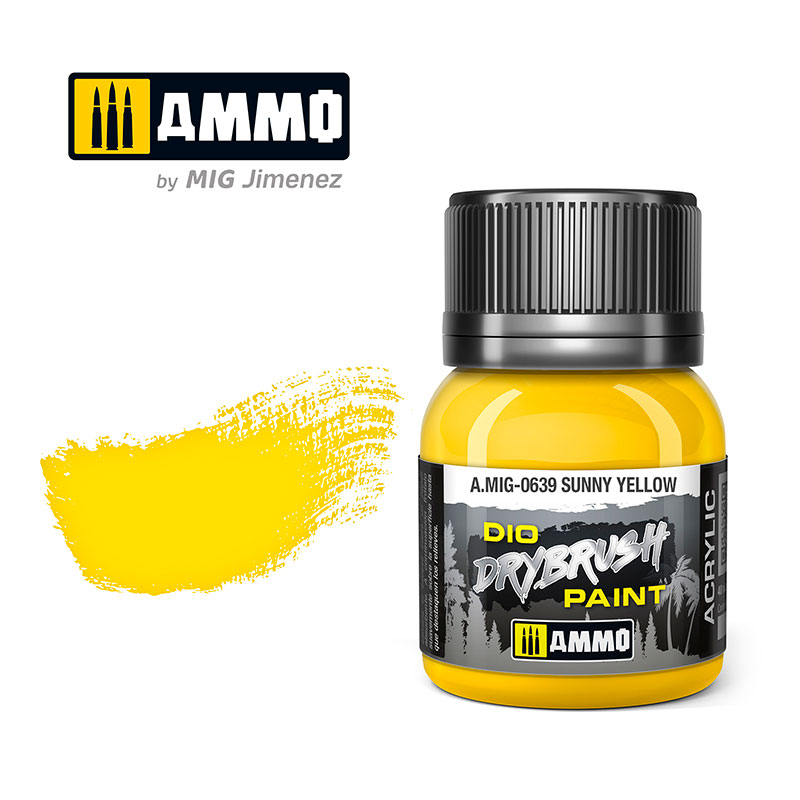 Dio Drybrush Paint - Sunny Yellow 40ml