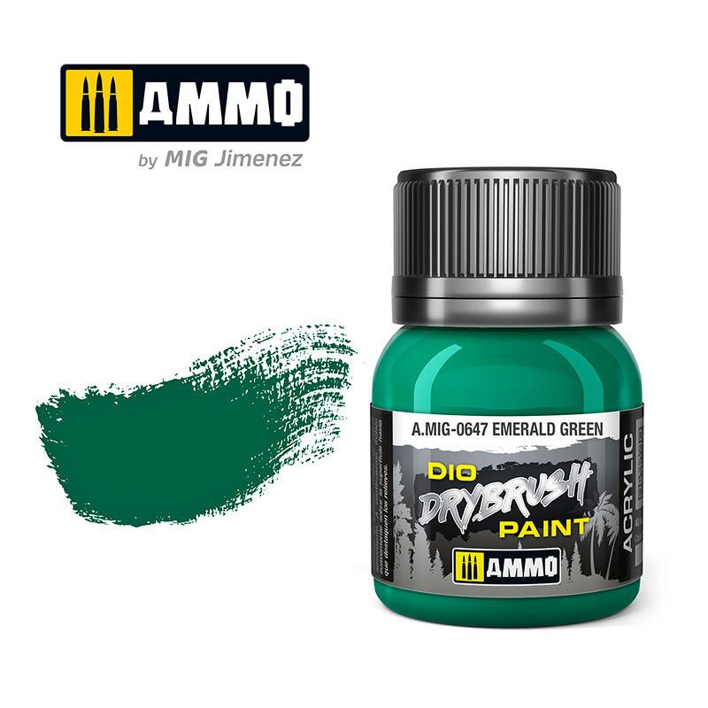 Dio Drybrush Paint - Emerald Green 40ml