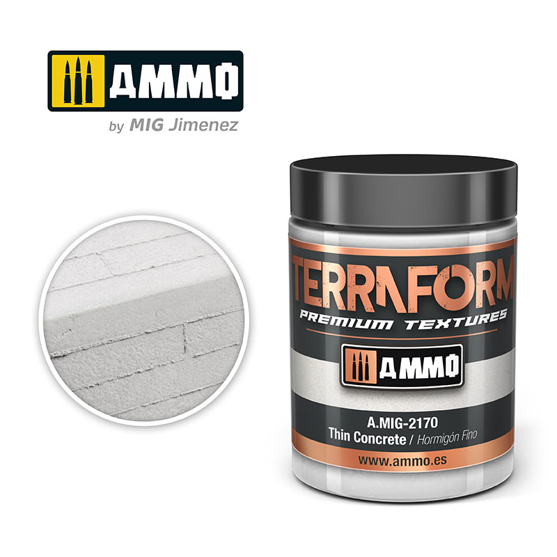 AMMO Terraform Textures- Thin Concrete 100ml.
