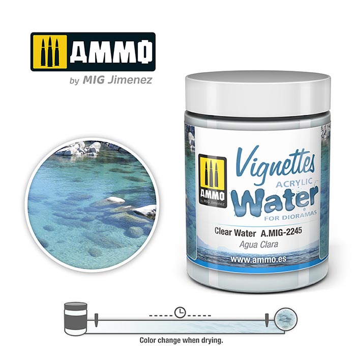 AMMO Vignettes Acrylic - Clear Water 100ml
