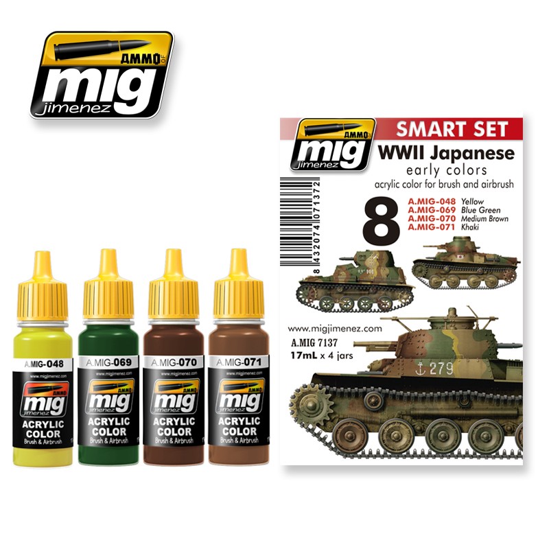 Acrylic Smart Set: WWII Japanese AFV Early Colors