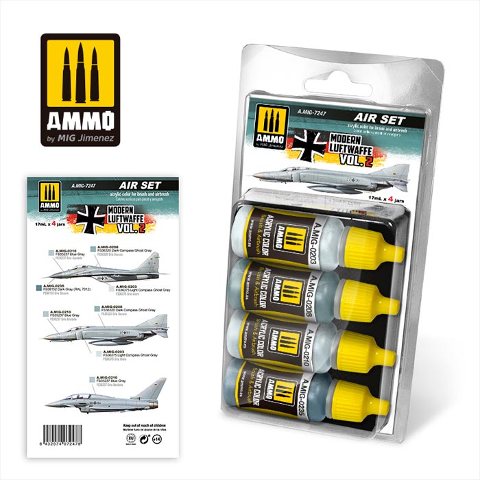 Acrylic Aircraft Paint Set: Modern Luftwaffe Vol.2