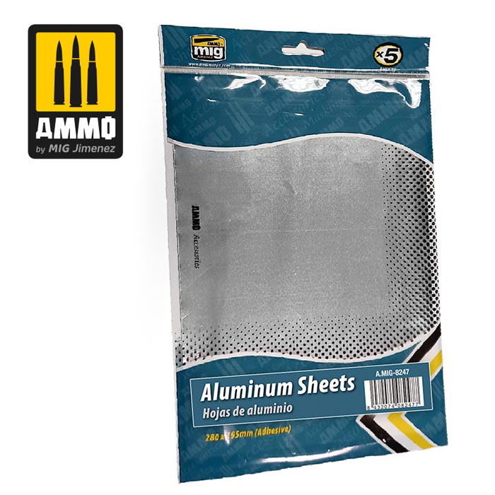 Self-Adhesive Aluminium Sheets 280x195 mm/11.02x7.68 in