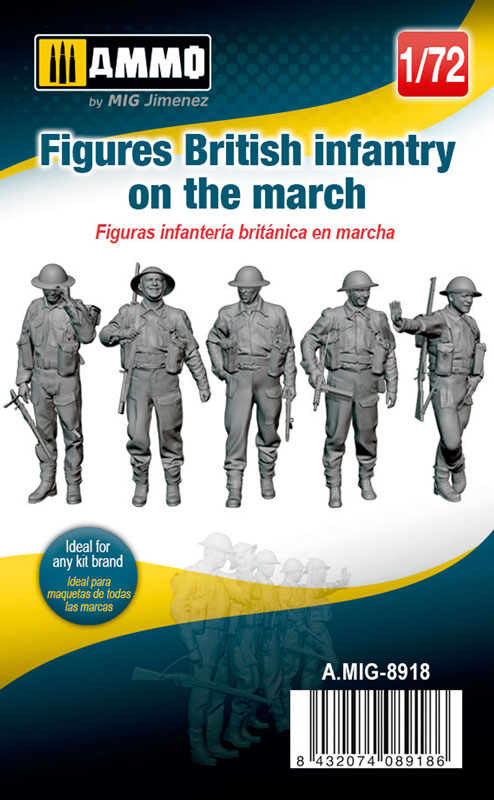 1/72 Figures: British Infantry On The March
