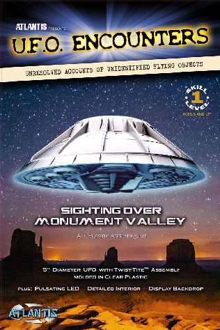 UFO Sighting over Monument Valley w/LED Lights 5in Dia.