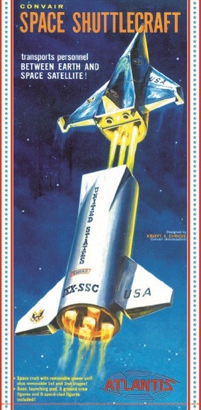 Convair Space Shuttlecraft w/Launching Pad, Figures & Base