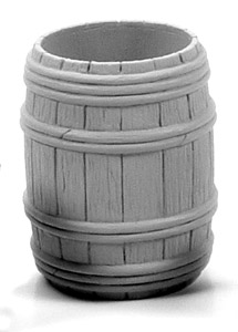 Wooden Barrel - Full Open