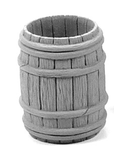 Wooden Barrel - Half Open