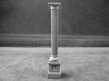 Fluted Column on Pedestal