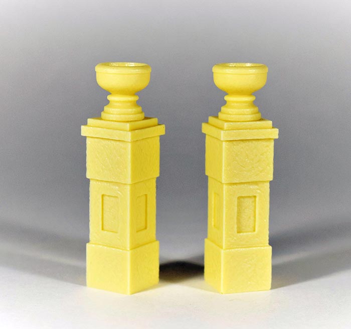 Pedestals with Flower Pots