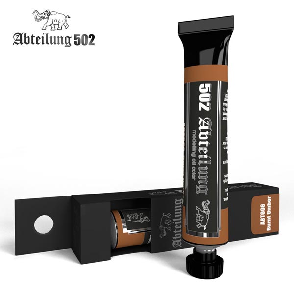 502 Abteilung Modeling Oil Paint-  Burnt Umber