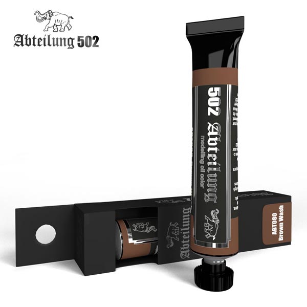 502 Abteilung Modeling Oil Paint- Brown Wash