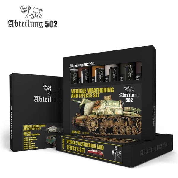 502 Abteilung Modeling Oil Paint Set -Weathering & Effects 6 Colors)