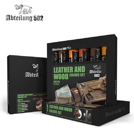 502 Abteilung Modeling Oil Paint Set - Leather & Wood Paint Set (6 Colors)