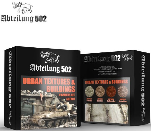 502 Abteilung Weathering Pigment Set- Urban Textures & Buildings