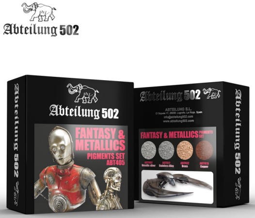 502 Abteilung Weathering Pigment Set- Fantasy & Metallics