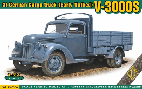 V3000S 3-Ton German Cargo Truck (Early Flatbed)