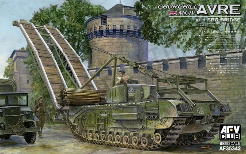 British Churchill Mk IV AVRE Tank w/SBG Bridge