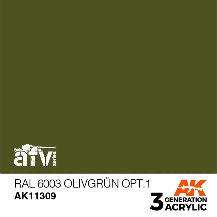 AFV Series Olive Green opt 1 RAL6003 3rd Generation Acrylic Paint