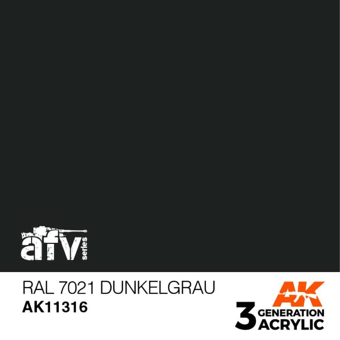 AFV Series Dark Grey RAL7021 3rd Generation Acrylic Paint