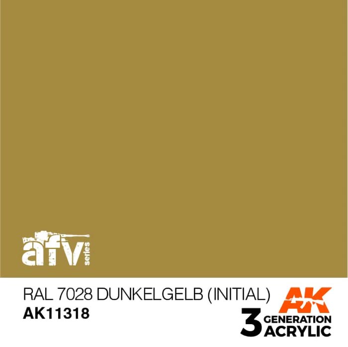 AFV Series Dark Yellow RAL7028 3rd Generation Acrylic Paint
