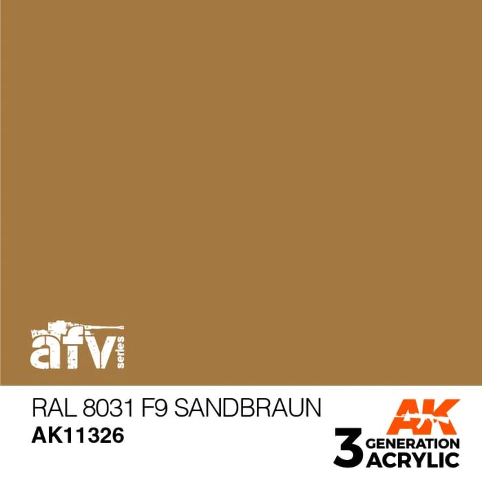 AFV Series Sand Brown RAL8031 F9 3rd Generation Acrylic Paint
