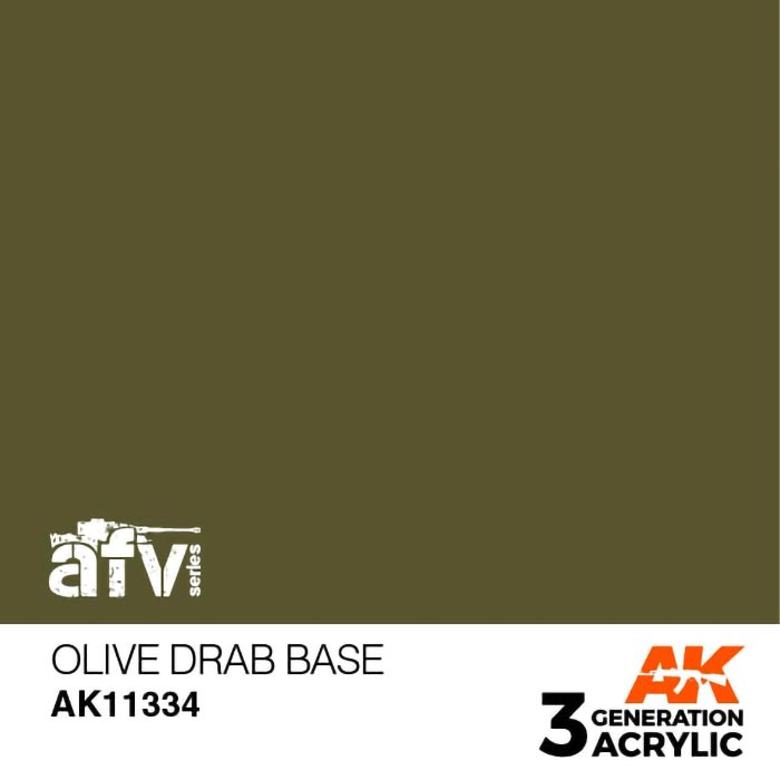 AFV Series Olive Drab Base 3rd Generation Acrylic Paint