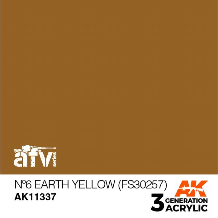 AFV Series No.6 Earth Yellow FS30257 3rd Generation Acrylic Paint