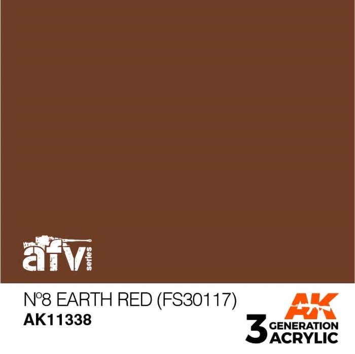 AFV Series No.8 Earth Red FS30117 3rd Generation Acrylic Paint