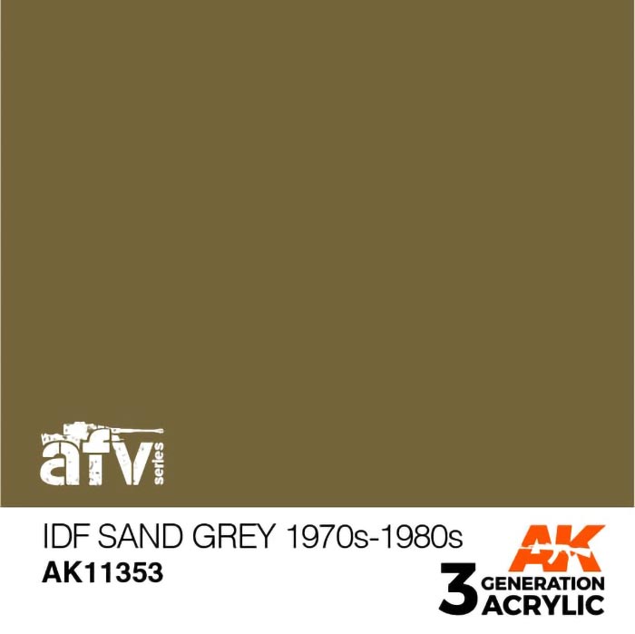 AFV Series IDF Sand Grey 1970s-1980s 3rd Generation Acrylic Paint