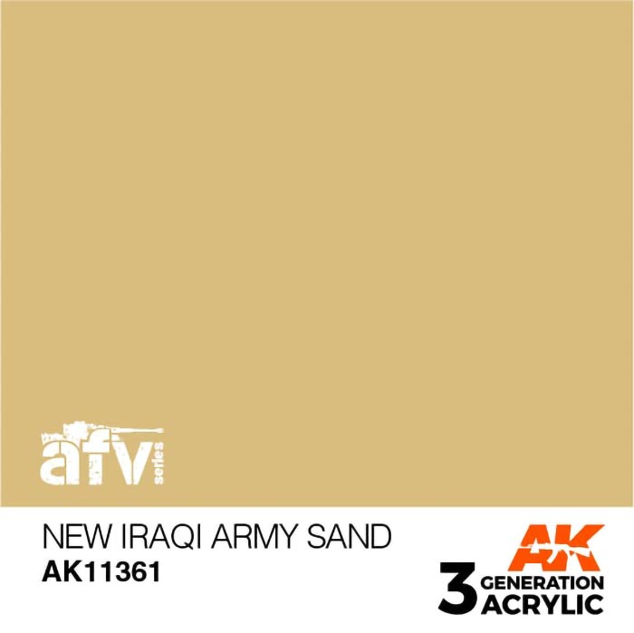 AFV Series New Iraqi Army Sand 3rd Generation Acrylic Paint