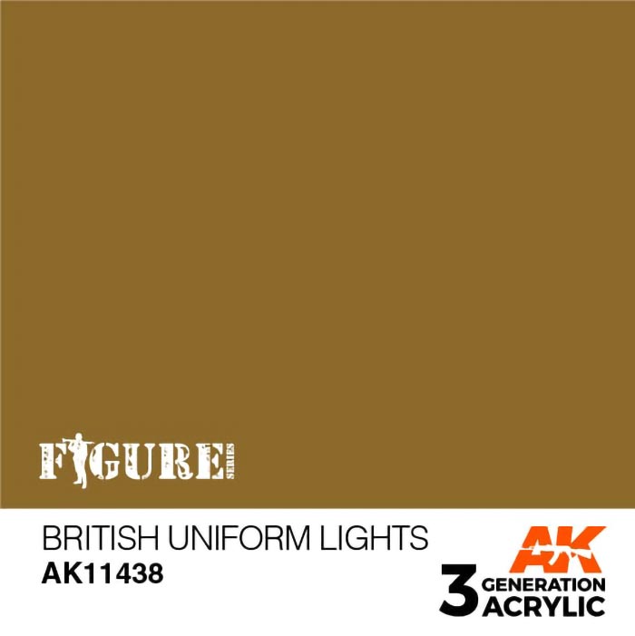 Figures Series British Uniform Lights 3rd Generation Acrylic Paint