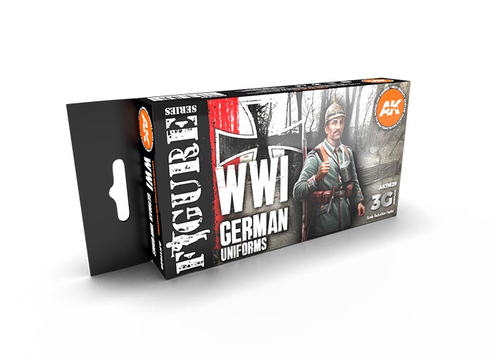 Figure Series WWI German Uniforms 3rd Generation Acrylic Paint Set