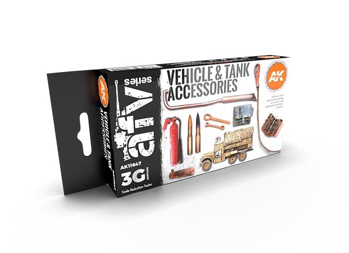 AFV Series Vehicle & Tank Accessories 3rd Generation Acrylic Paint Set