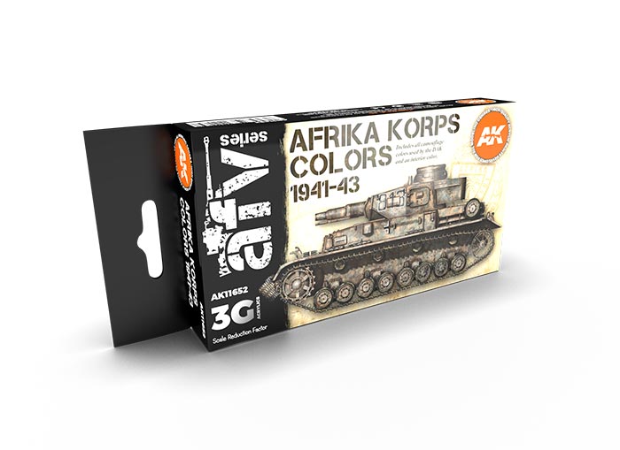 AFV Series Afrika Korps 1941-43 3rd Generation Acrylic Paint Set