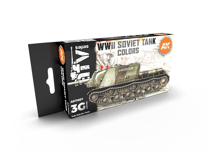 AFV Series WWII Soviet Camouflage 3rd Generation Acrylic Paint Set